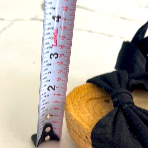 NWOT Steve Madden Black Open Toe Ankle Tie Wrap Espadrilles Wedge Sandals-9 - Picture 7 of 8